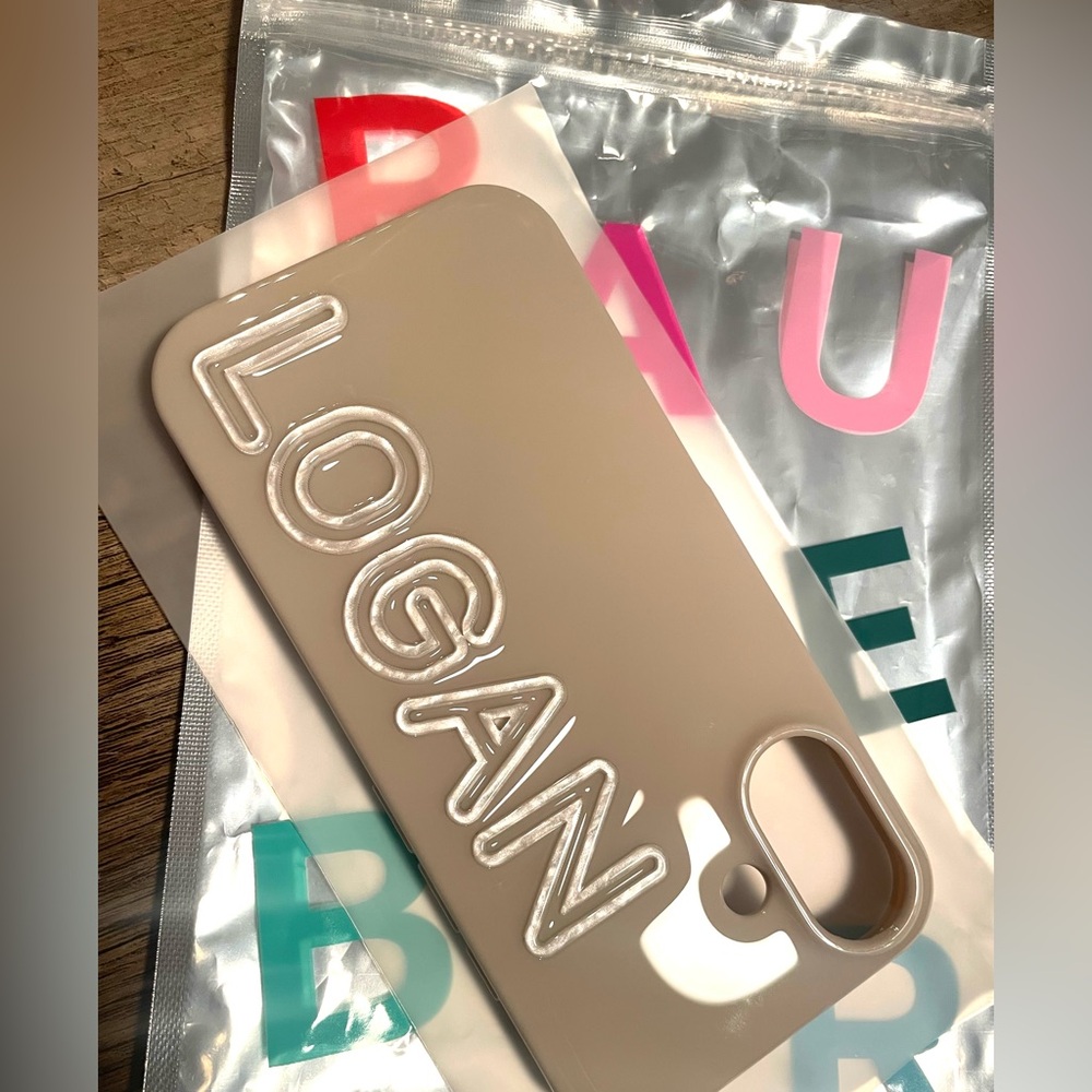Custom Beige Phone Case (Logan)